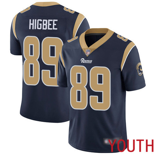 Los Angeles Rams Limited Navy Blue Youth Tyler Higbee Home Jersey NFL Football #89 Vapor Untouchable->los angeles rams->NFL Jersey